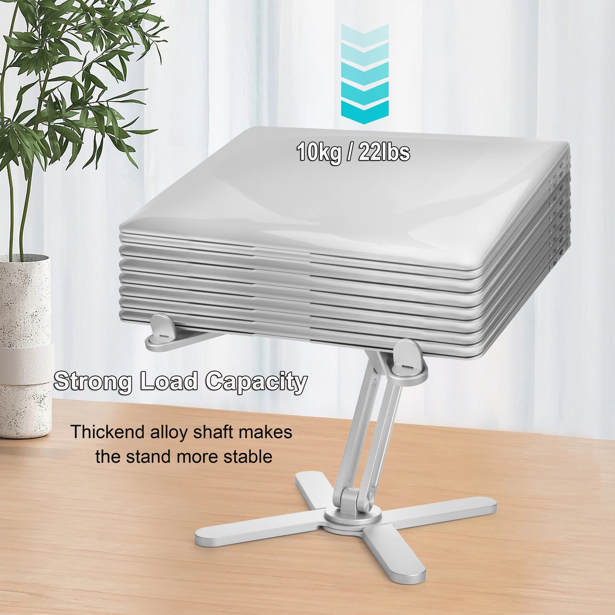 Adjustable Aluminium Laptop Stand with 360° Rotation