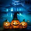 6ft Inflatable Pumpkin Family with LED Lights – image 2 of 9