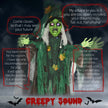 183cm Animated Witch with Glowing Eyes, Heart & Sound – image 4 of 9