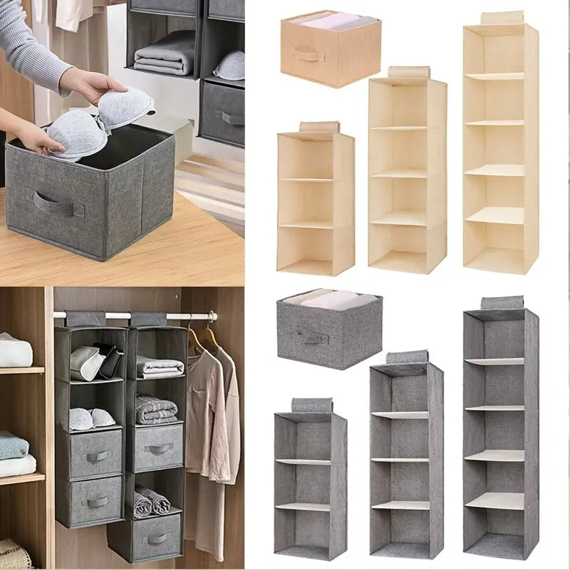 Hanging Storage Bag for Closet Organizer and Hangers