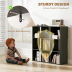 Nine-Cube Storage Shelf - Black