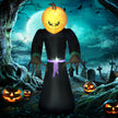 2.1m Inflatable Pumpkin Reaper with LED Lights – image 2 of 9