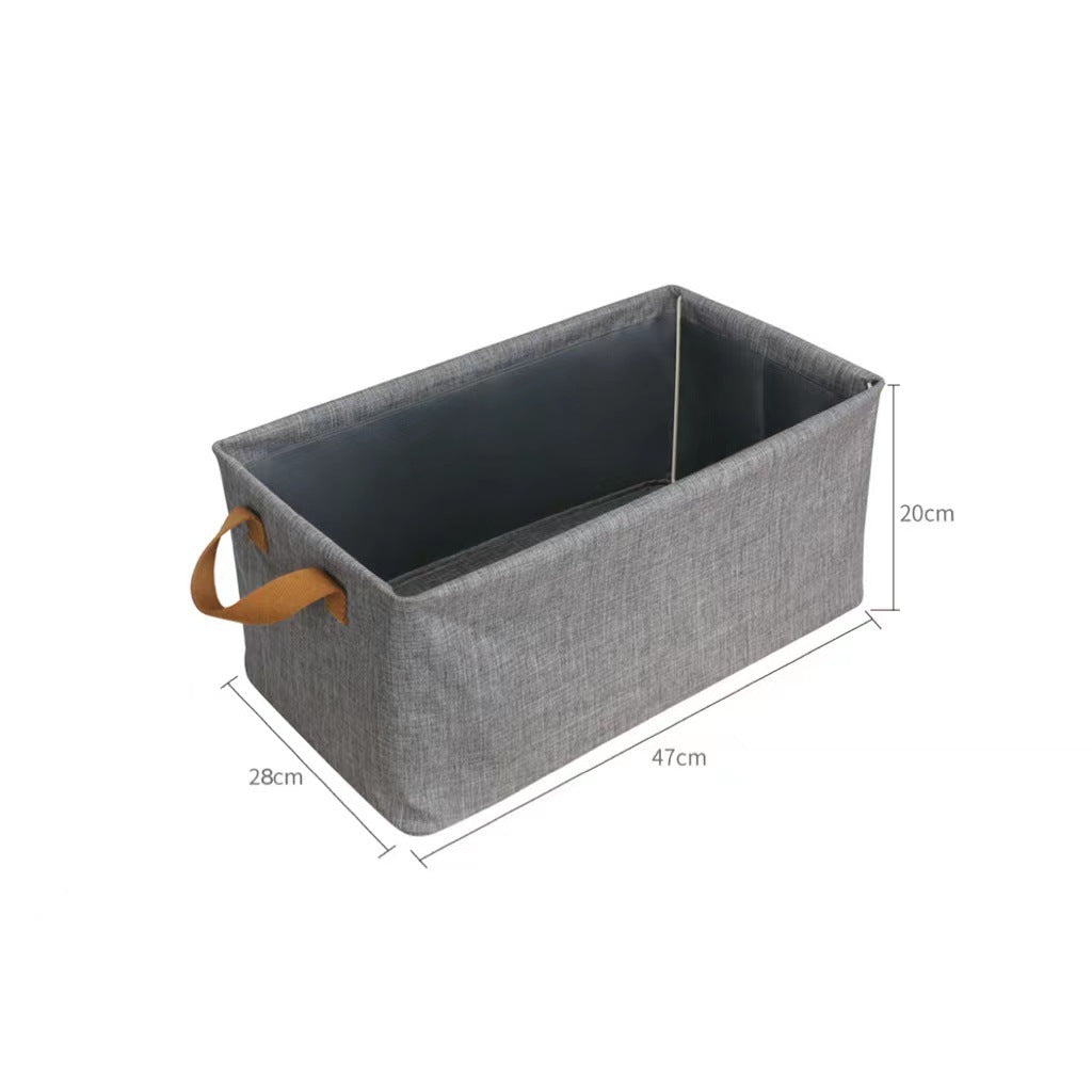Collapsible Storage Box with Steel Frame and Fabric Drawer