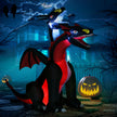 7ft Inflatable Two-Headed Dragon with 7 LED Lights – image 2 of 9