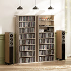 360 CD Storage Unit - Natural Wood Finish