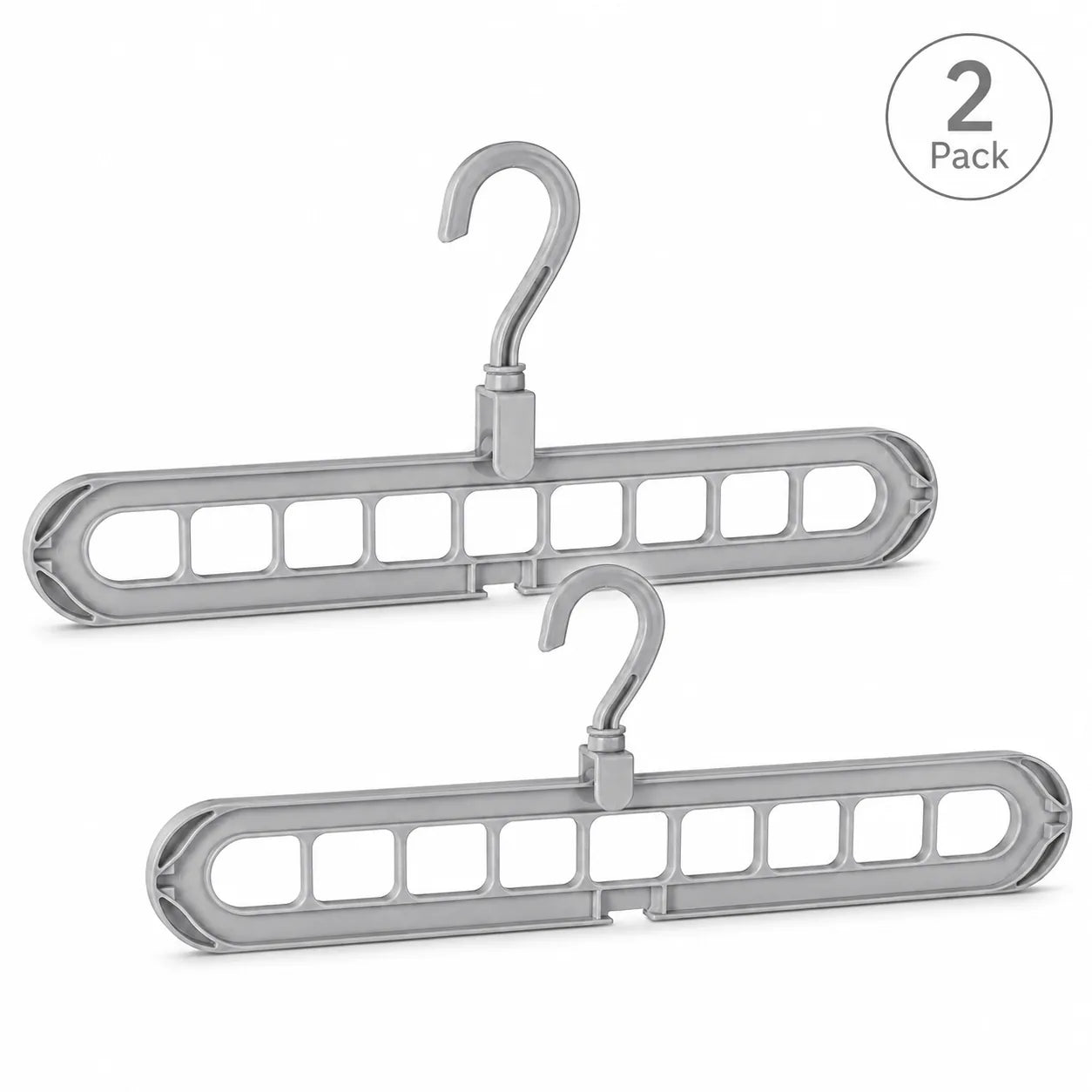 Foldable 9-Hole Space-Saving Clothes Hanger