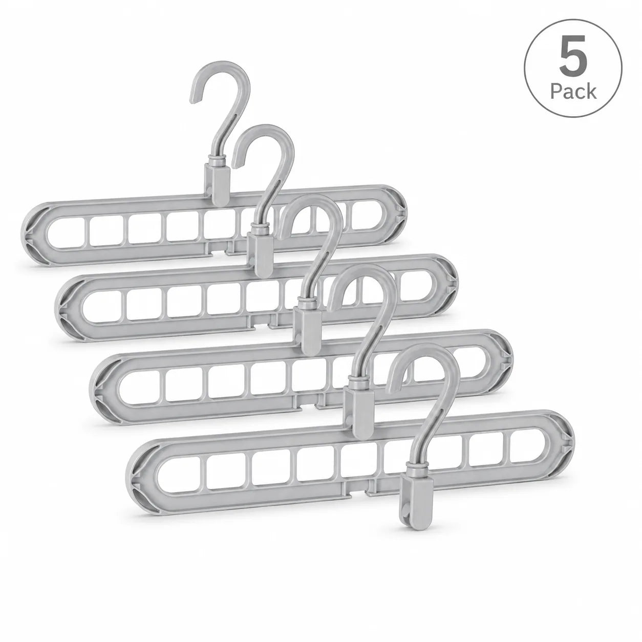 9-Hole Space-Saving Clothes Hanger Organizer