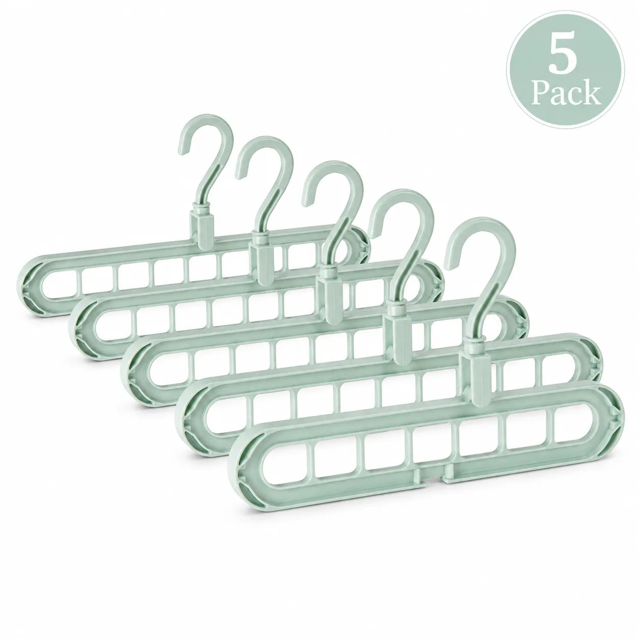 9-Hole Space-Saving Clothes Hanger Organizer