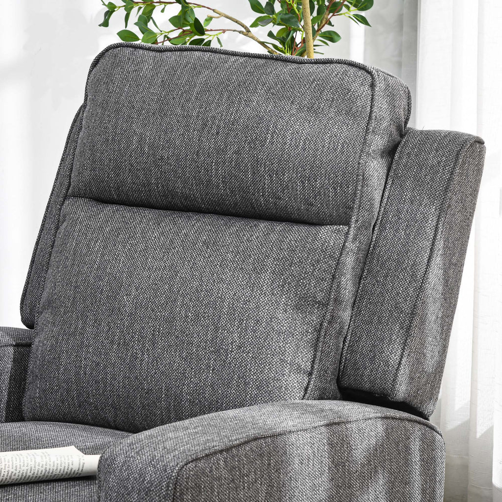 HOMCOM 150Â° Electric Reclining Chair, with USB port and Footrest - Charcoal Grey