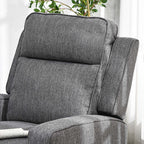 HOMCOM 150Â° Electric Reclining Chair, with USB port and Footrest - Charcoal Grey