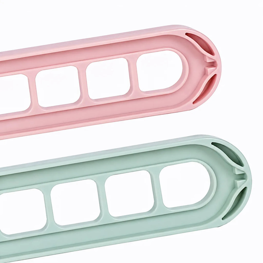 Foldable 9-Hole Space-Saving Clothes Hanger