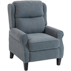 Recliner Armchair with Extended Leg Rest - Grey