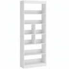 Bookcase, 6-Tier Bookshelf with Open Storage Shelves, Cubes, 180 cm Tall Display Shelf with Anti-Tipping Design, White
