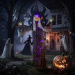 183cm Hanging Witch with Purple LED Lights & Sound – image 2 of 9