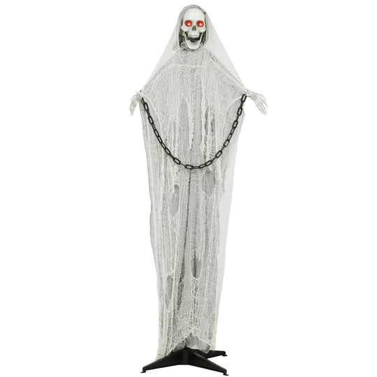 183cm Animated Grim Reaper with Glowing Eyes & Sound – image 1 of 9