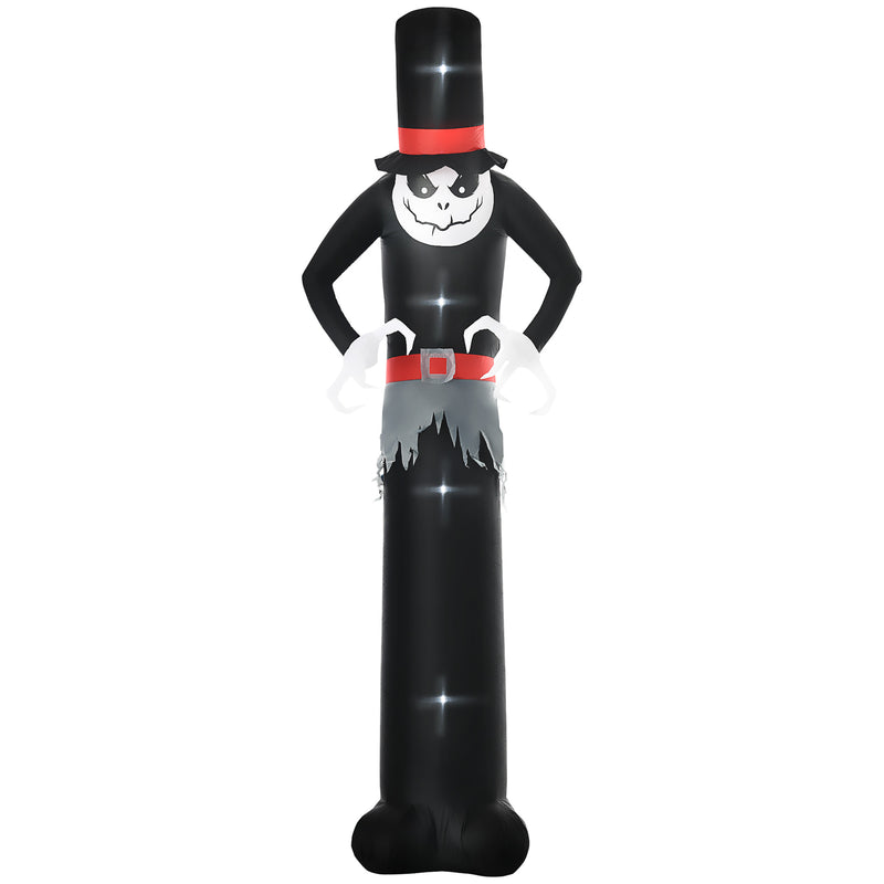 10ft Inflatable Ghost with Hat & 5 LED Lights – image 1 of 9