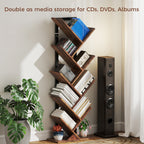 Eight-Section Tree Bookcase - Wood-Effect