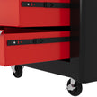 5-Drawer Lockable Rolling Tool Chest with Handle & 2 Keys – Red – image 8 of 9