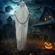 183cm Animated Grim Reaper with Glowing Eyes & Sound – image 2 of 9