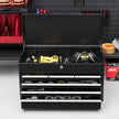 6-Drawer Lockable Steel Tool Chest with Carry Handle – Black – image 8 of 9