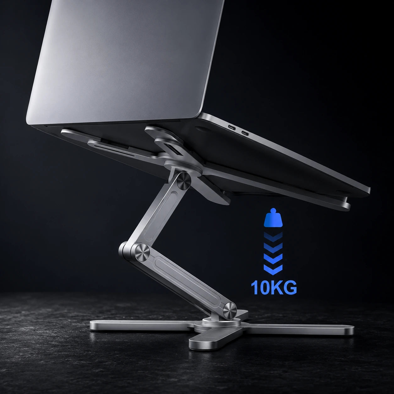Adjustable Aluminium Laptop Stand with 360° Rotation