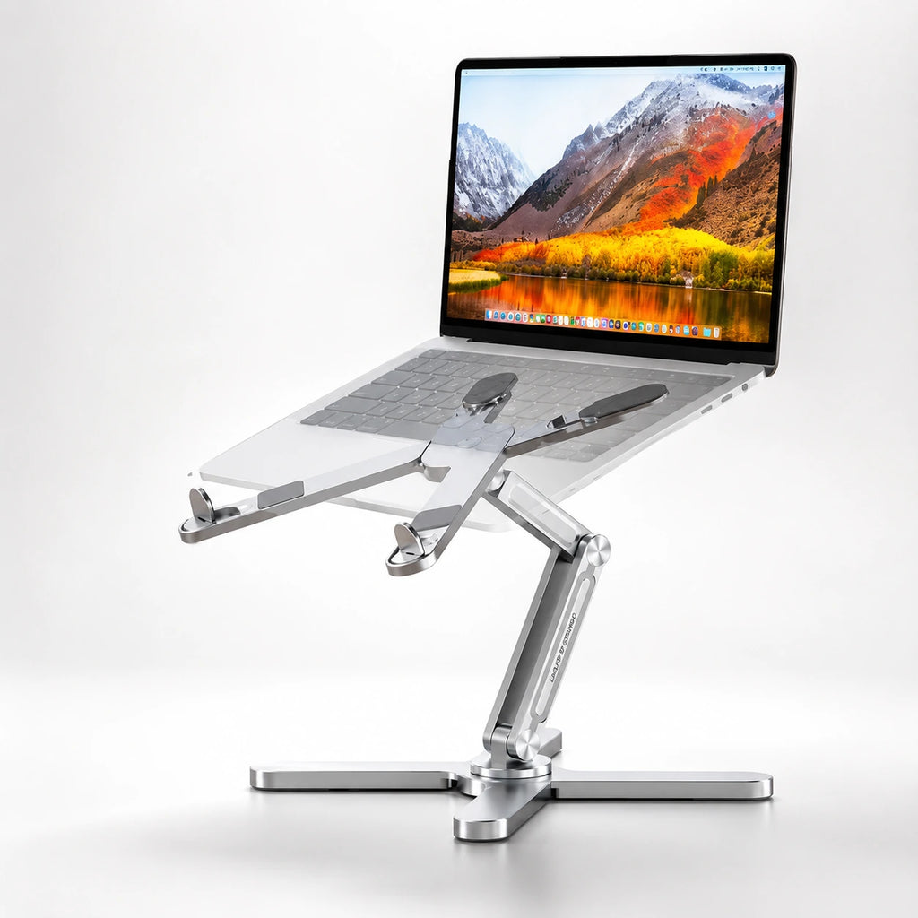 Adjustable Aluminium Laptop Stand with 360° Rotation
