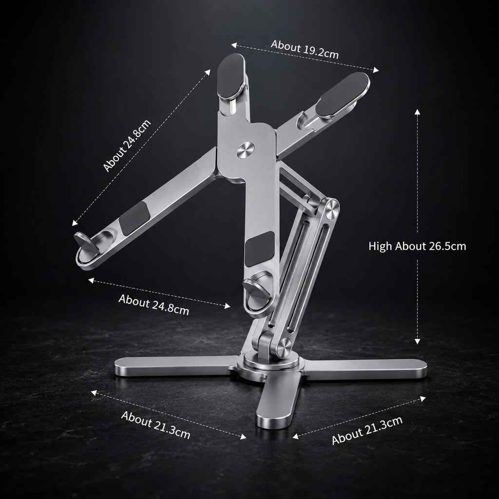 Adjustable Aluminium Laptop Stand with 360° Rotation