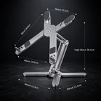 Adjustable Aluminium Laptop Stand with 360° Rotation