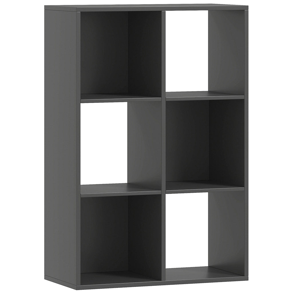 6-Cube Bookshelf - Black