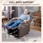 Electric Rise/Recline Armchair, with Reading Light - Brown