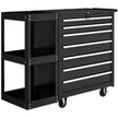 7-Drawer Lockable Rolling Tool Chest with Side Shelf – Black – image 1 of 9