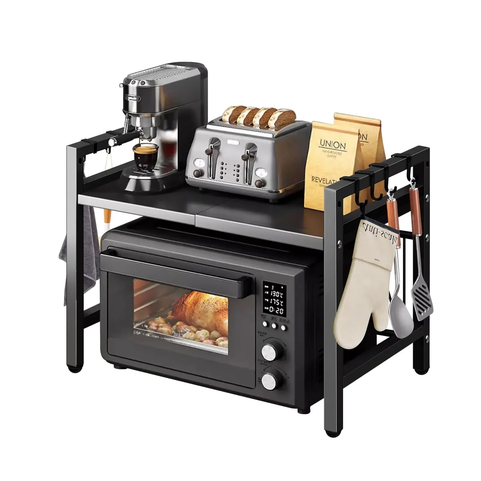 Retractable Microwave Oven Shelf