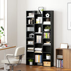 21-Compartment Bookshelf - Black