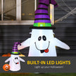 1.2m Inflatable Witch Ghost with Pumpkin & LED Lights – image 5 of 9