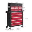 14-Drawer Two-Part Rolling Tool Chest – Red – image 3 of 9