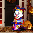 4ft Inflatable Clown on Bicycle with LED Lights – image 7 of 9