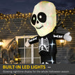 3m Inflatable Skeleton Ghost with LED Lights – image 4 of 9