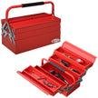 5-Tray Cantilever Steel Tool Box with Carry Handle – Red – image 1 of 9