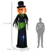 8ft Inflatable Pumpkin Man with LED Lights – image 3 of 9