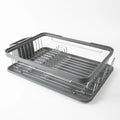 Dish Drainer Rack with Drip Tray and Cutlery Holder