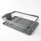 Dish Drainer Rack with Drip Tray and Cutlery Holder