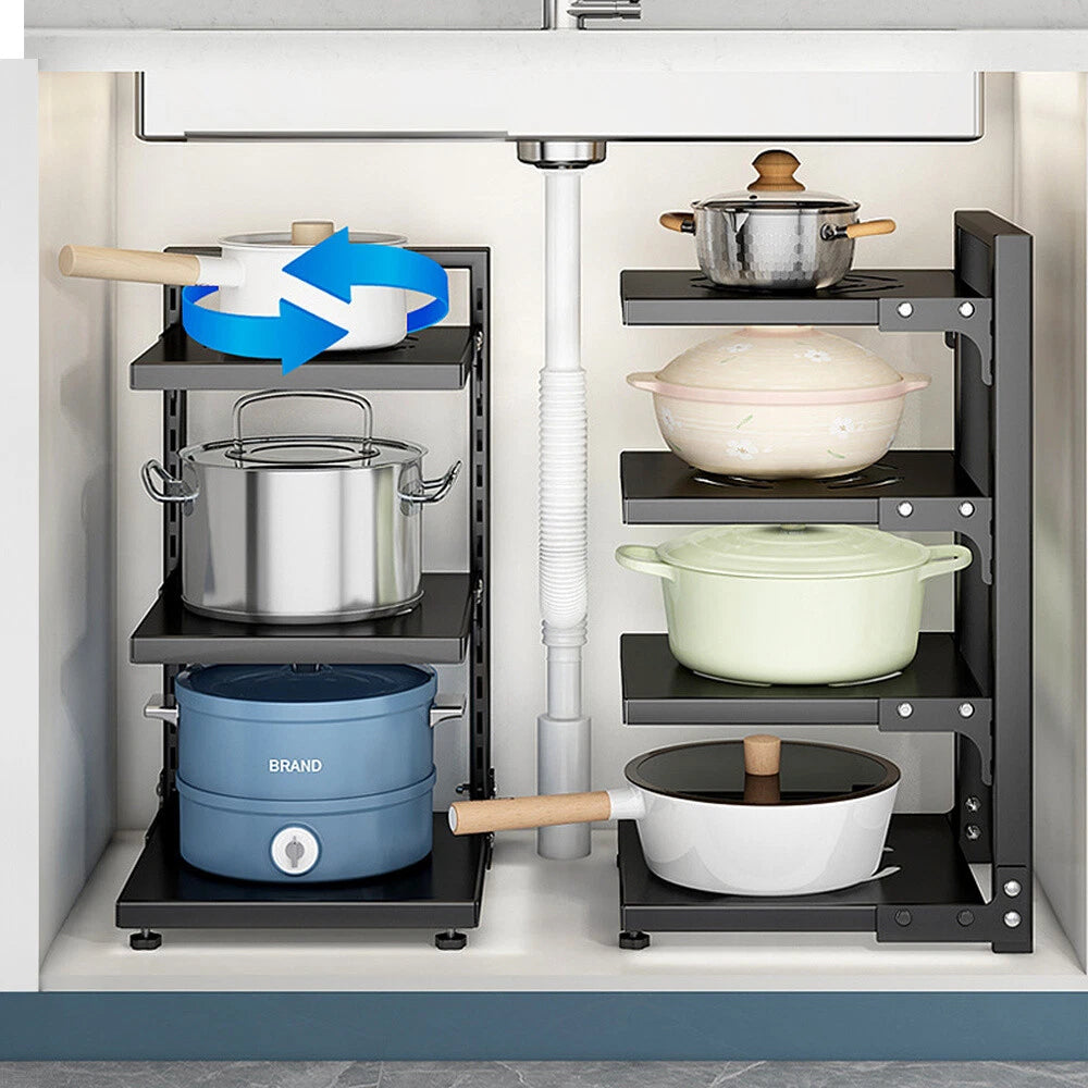 Adjustable Pan & Pot Rack Organiser