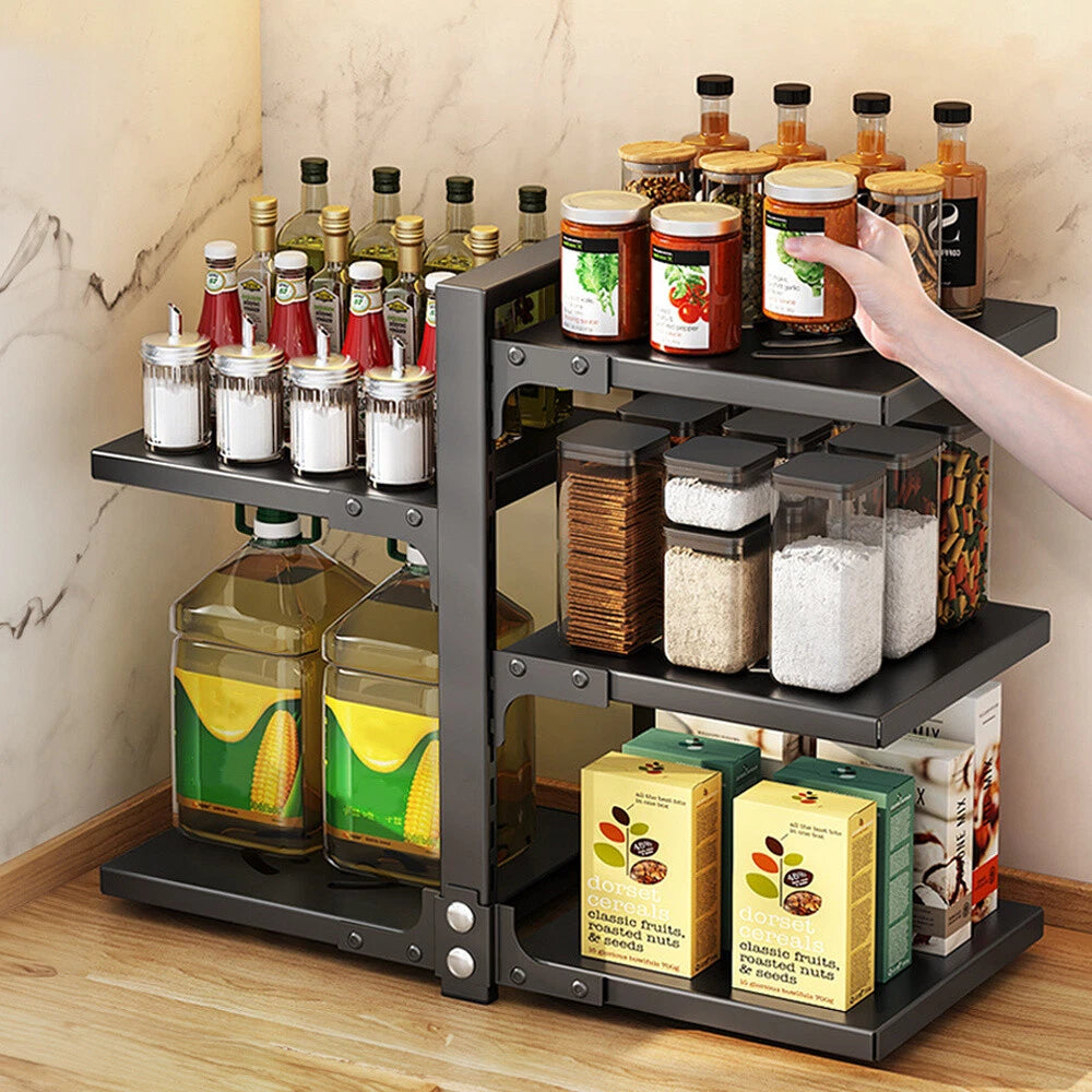 Adjustable Pan & Pot Rack Organiser