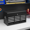 6-Drawer Lockable Steel Tool Chest with Carry Handle – Black – image 2 of 9
