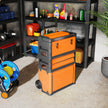 3-in-1 Stackable Rolling Tool Box System – Orange – image 9 of 9
