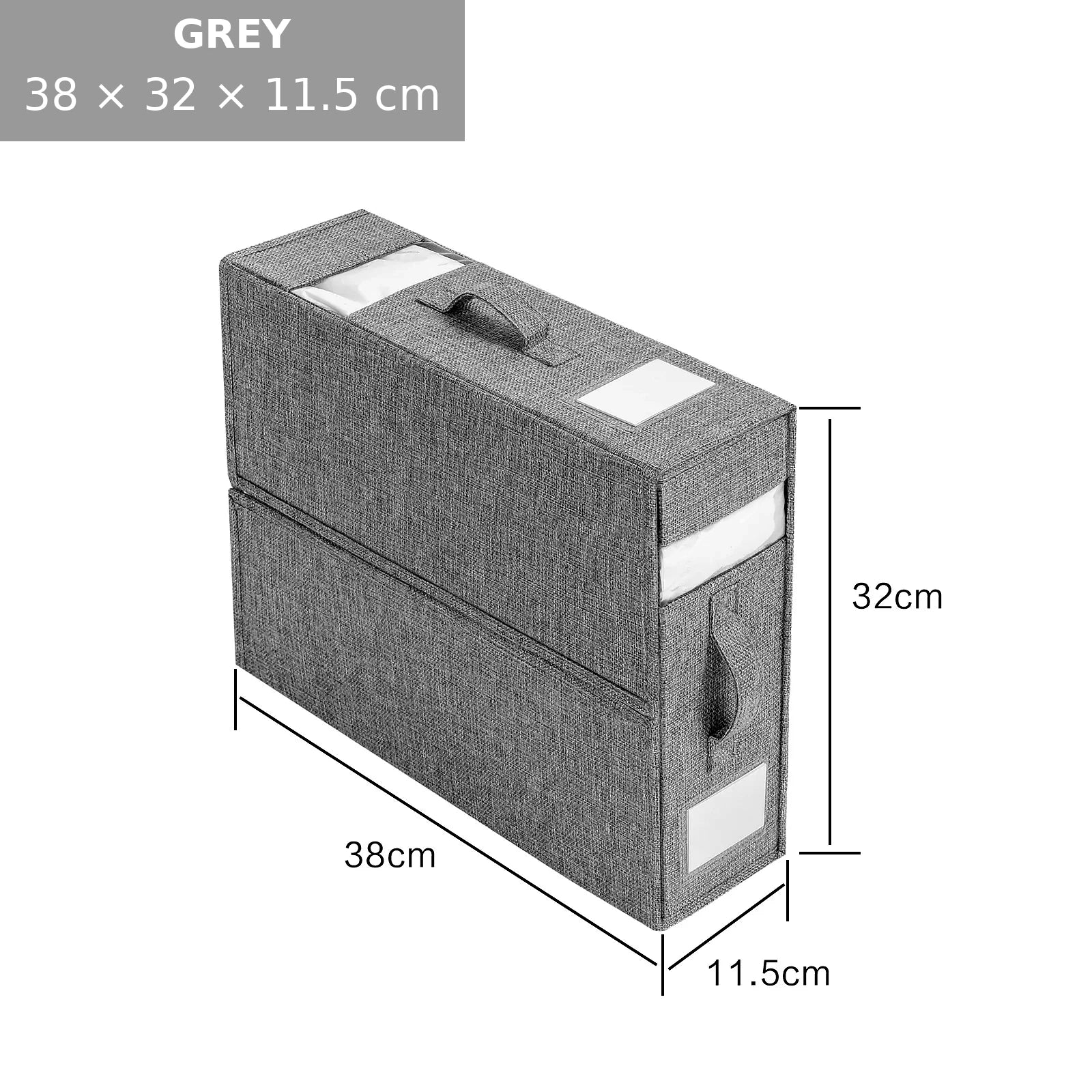 Fabric Bedding Storage Box Set for Closet (4 Pieces)