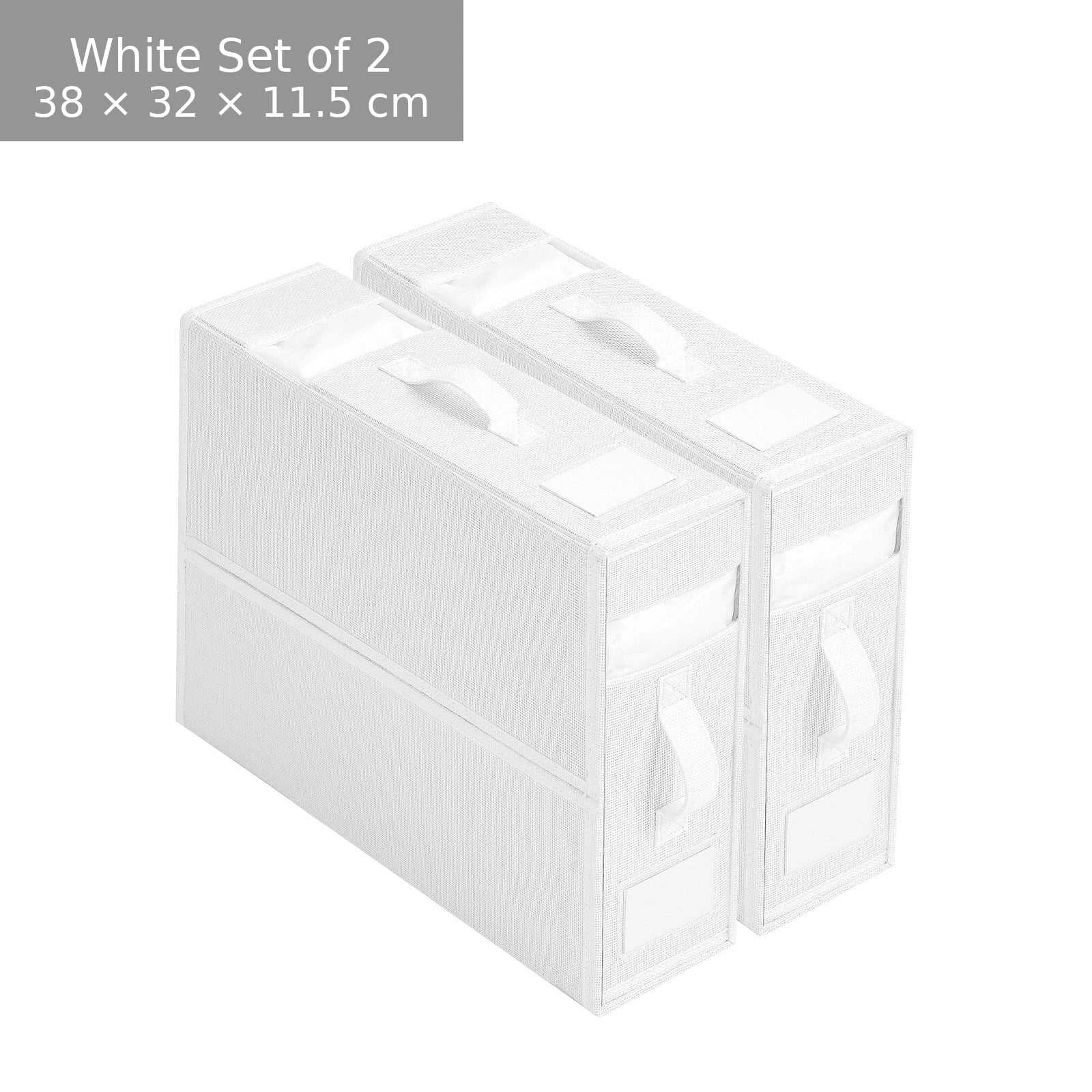 Fabric Bedding Storage Box Set for Closet (4 Pieces)