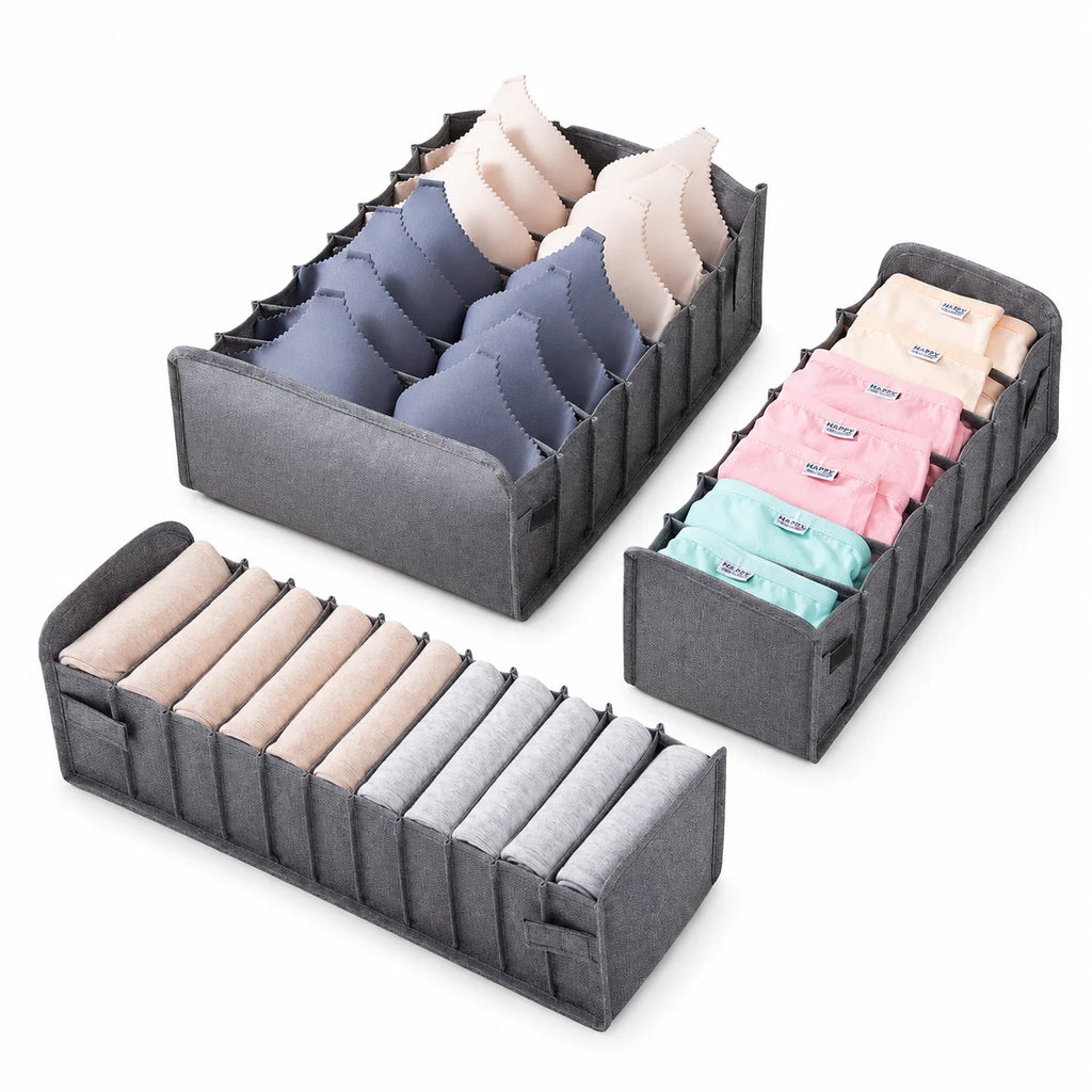 Underwear Storage Box with Dividers