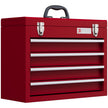 4-Drawer Metal Tool Box with Carry Handle – Red – image 1 of 9