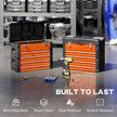 4-Drawer Portable Tool Box with Top Tray & Parts Boxes – Orange – image 5 of 9